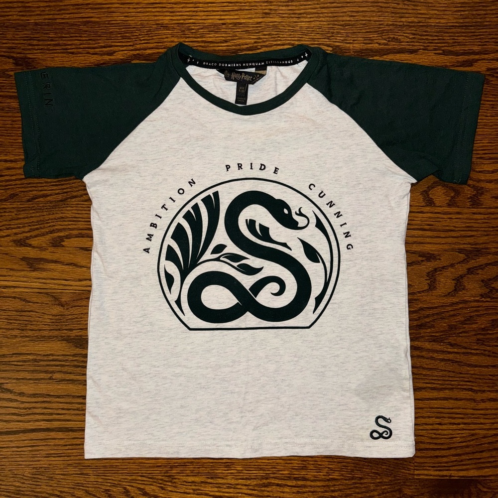 Official Harry Potter Slytherin raglan shirt